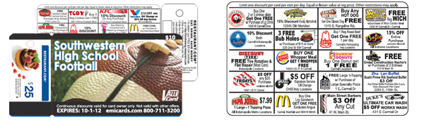 Football Fundraising Cards