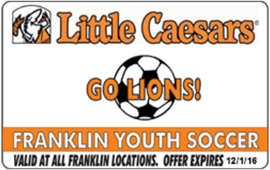 Little Caesars Pizza Fundraising Cards