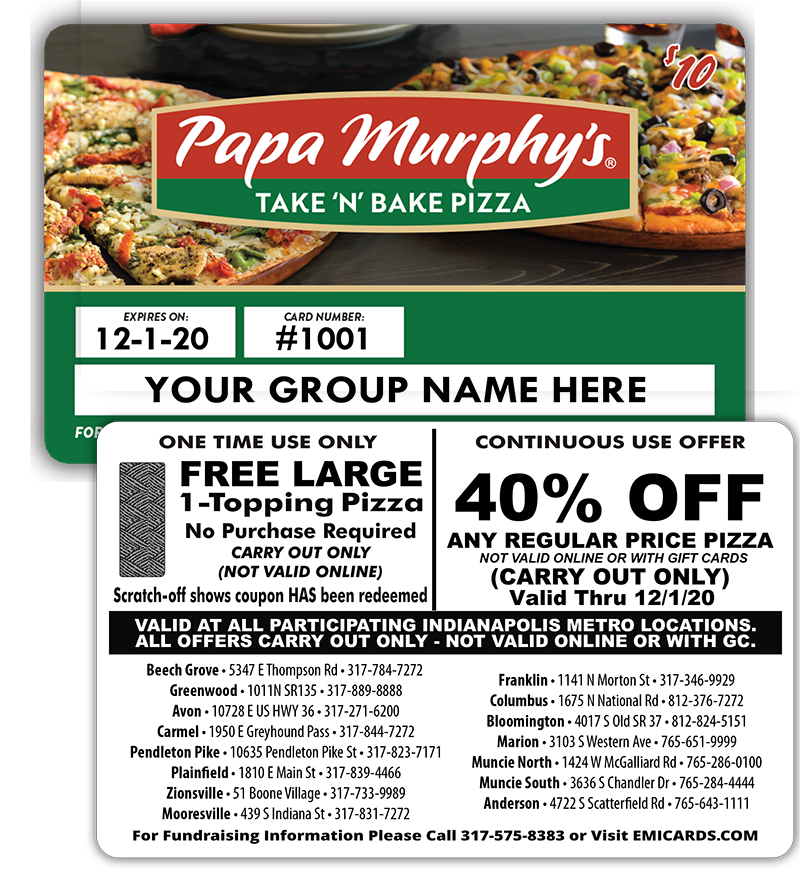 PAPA MURPHY'S TAKE 'N' BAKE PIZZA, Muncie - 1424 West McGalliard