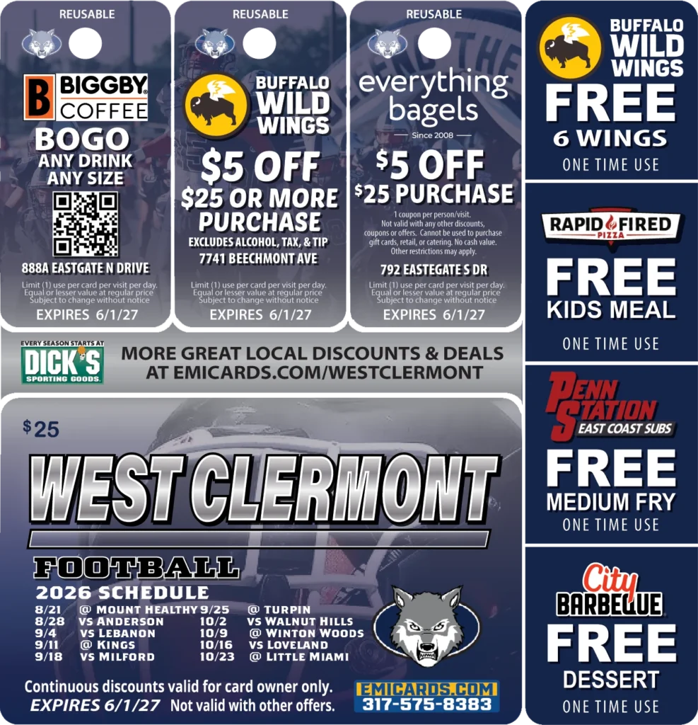 West Clermont Discount Card